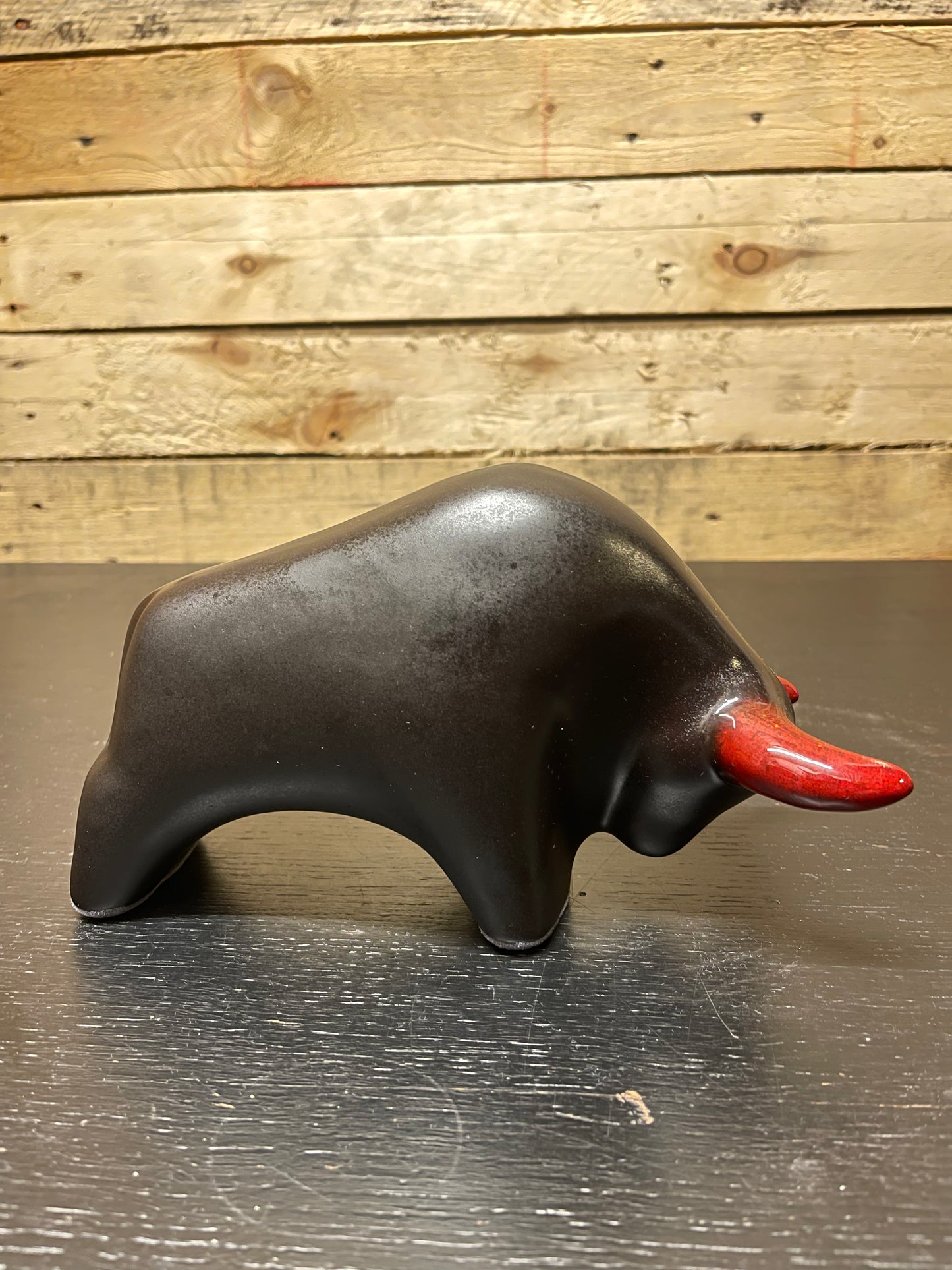 Otto Keramik Classic Ceramic Bull West German Pottery Fat Lava