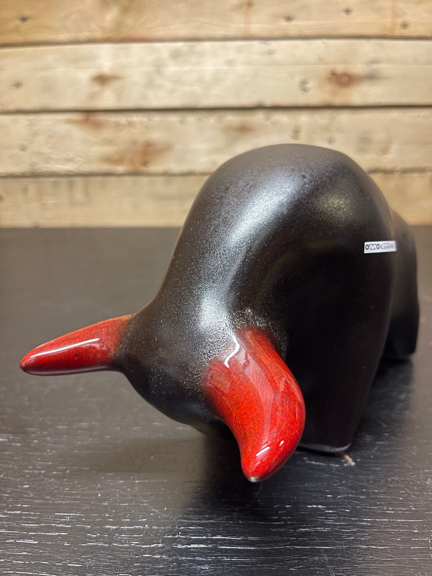 Otto Keramik Classic Ceramic Bull West German Pottery Fat Lava