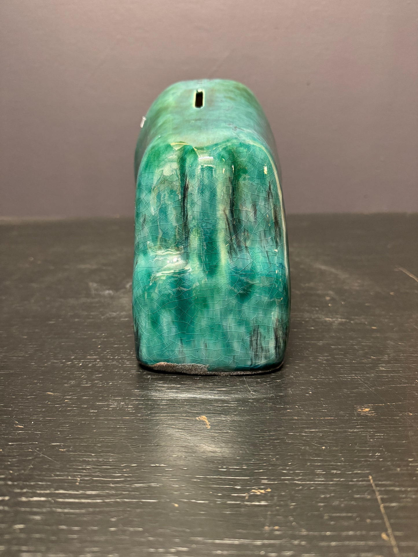 Otto Keramik Ceramic Bull Money Box West German Pottery Fat Lava