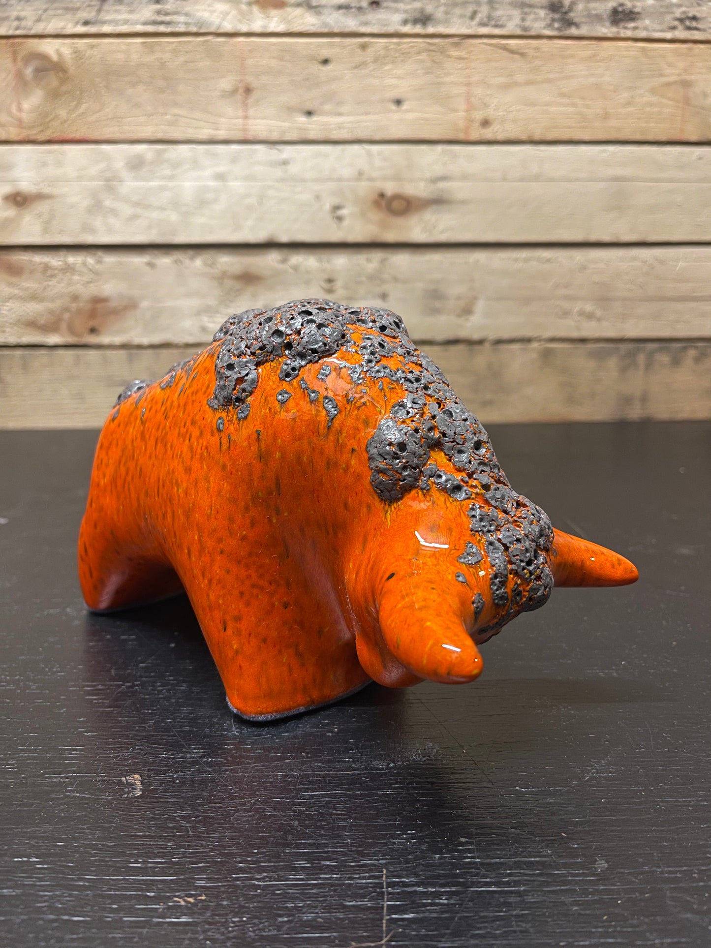 Otto Keramik Classic Ceramic Bull West German Pottery Fat Lava