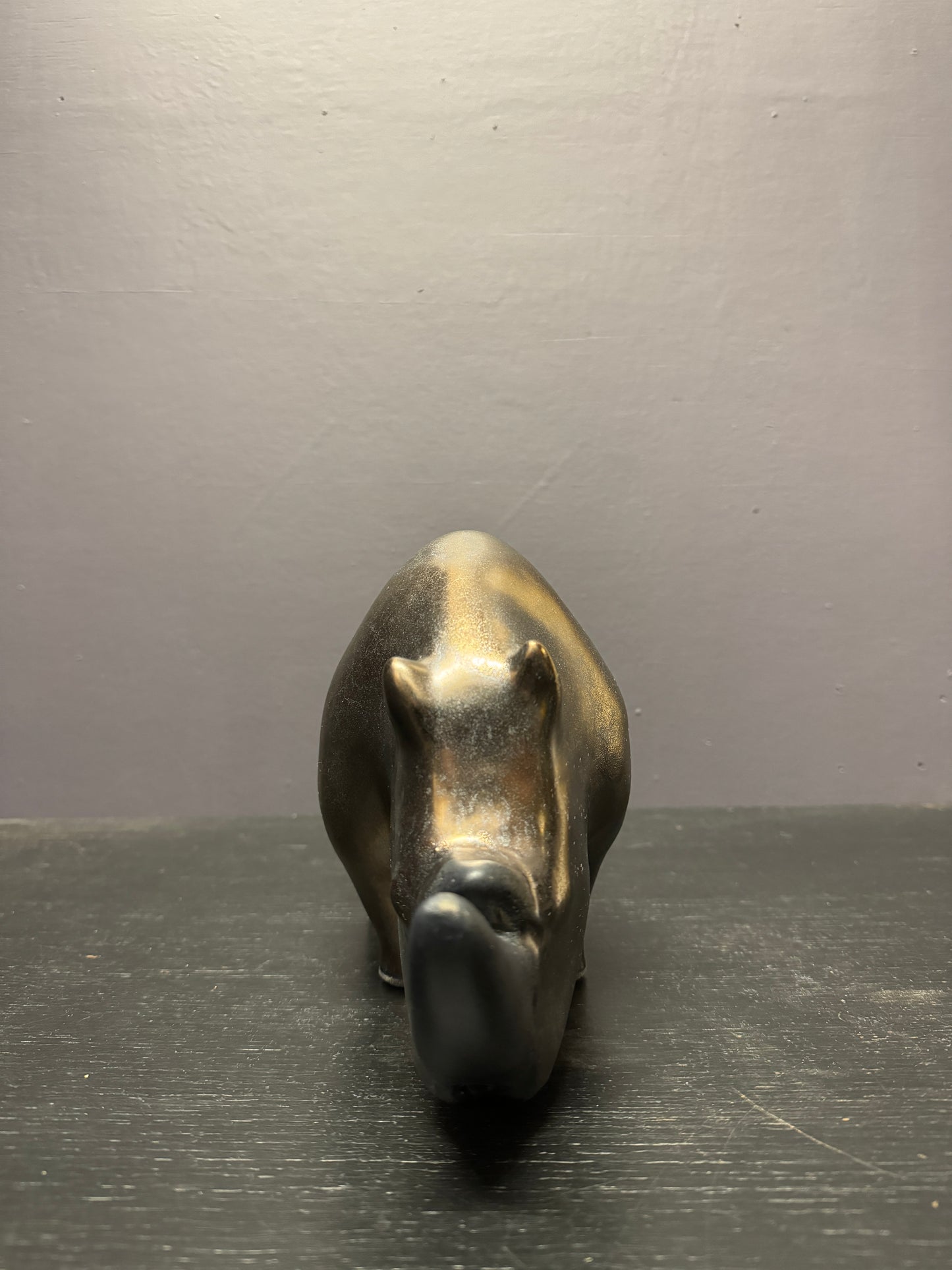 Exclusive Otto Keramik Ceramic Rhino West German Pottery Fat Lava