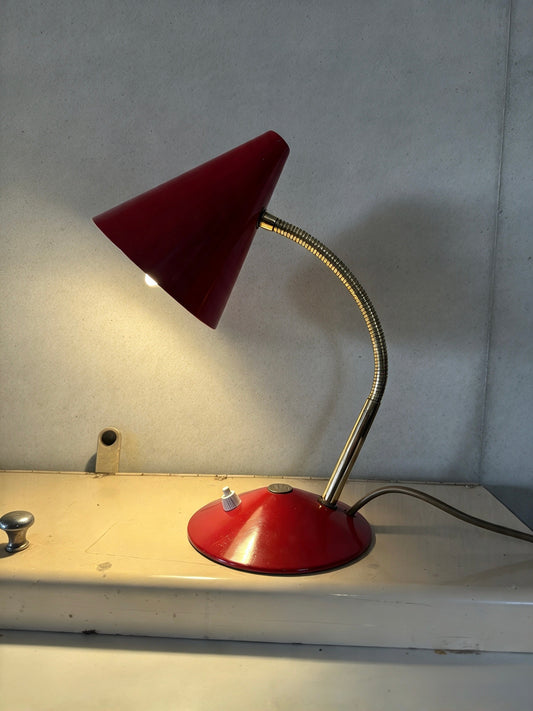 1950s Goose Neck Table Lamp By Helo Leuchten