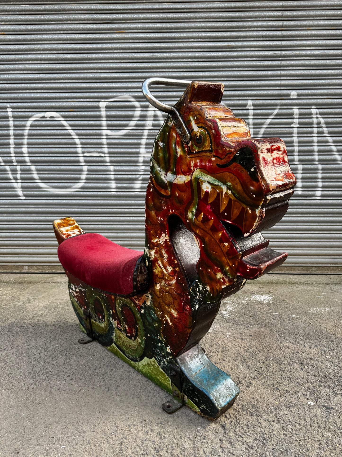 Early 1900s Fairground Art Carousel Dragon By Orton & Spooner