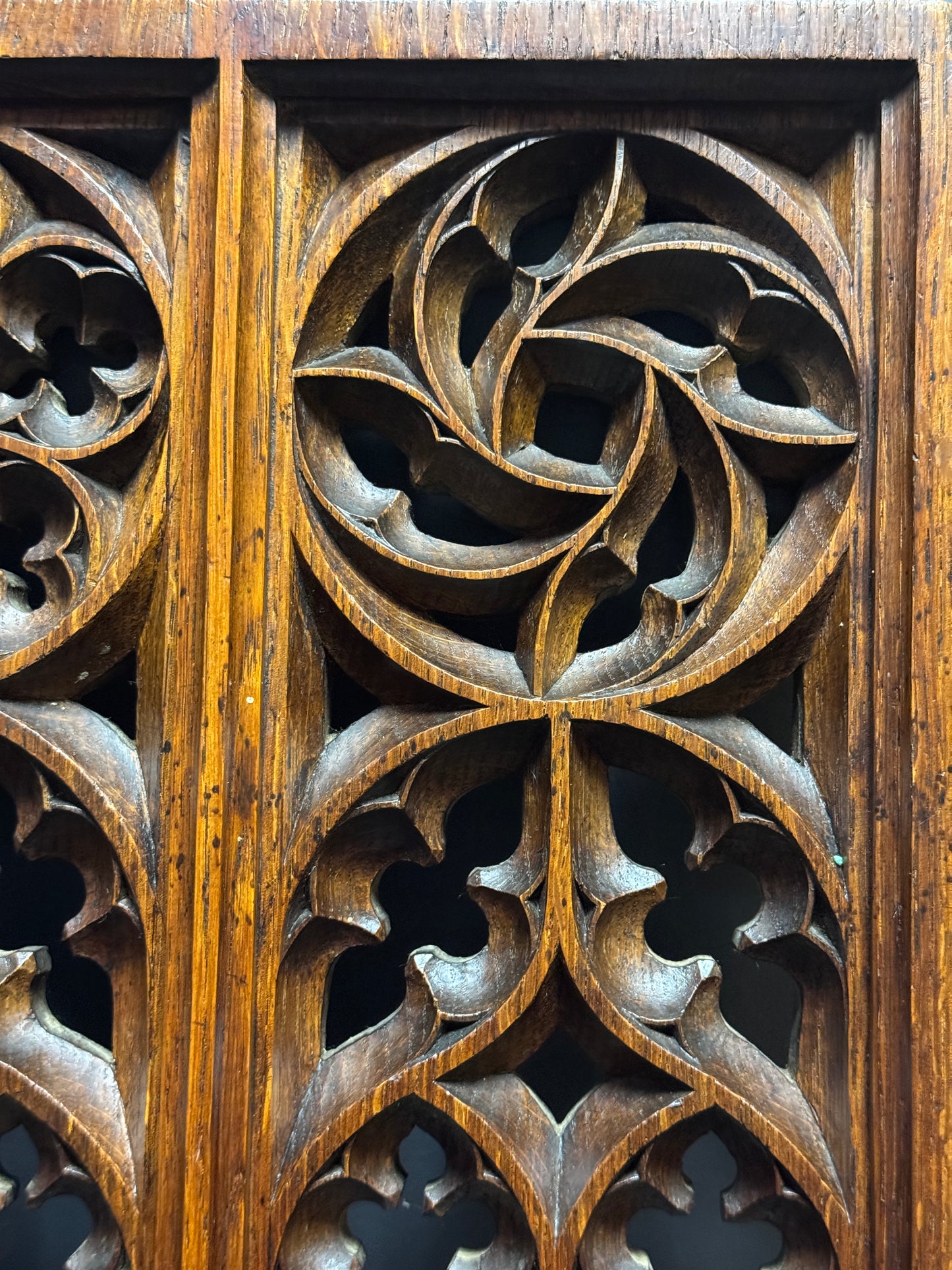 Late 1800s Gothic Revival Miniature Tracery Church Window Frame