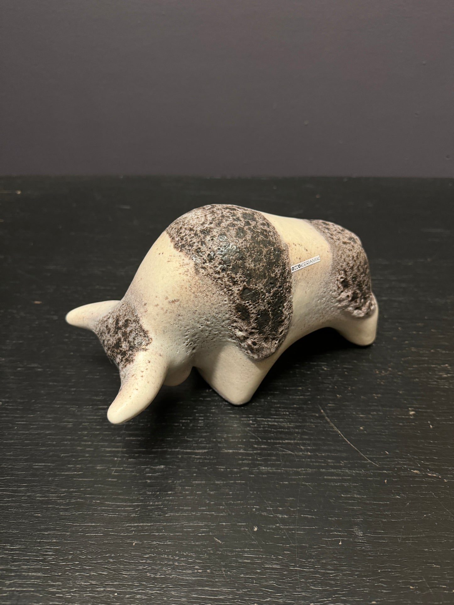 Otto Keramik Classic Ceramic Bull West German Pottery Fat Lava