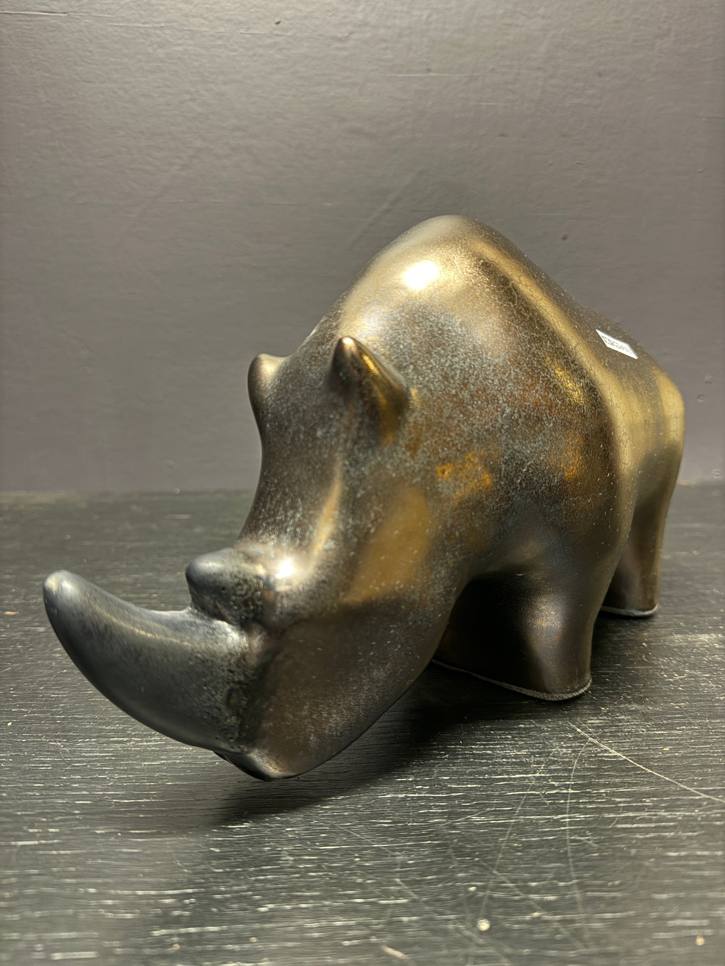 Exclusive Otto Keramik Ceramic Rhino West German Pottery Fat Lava
