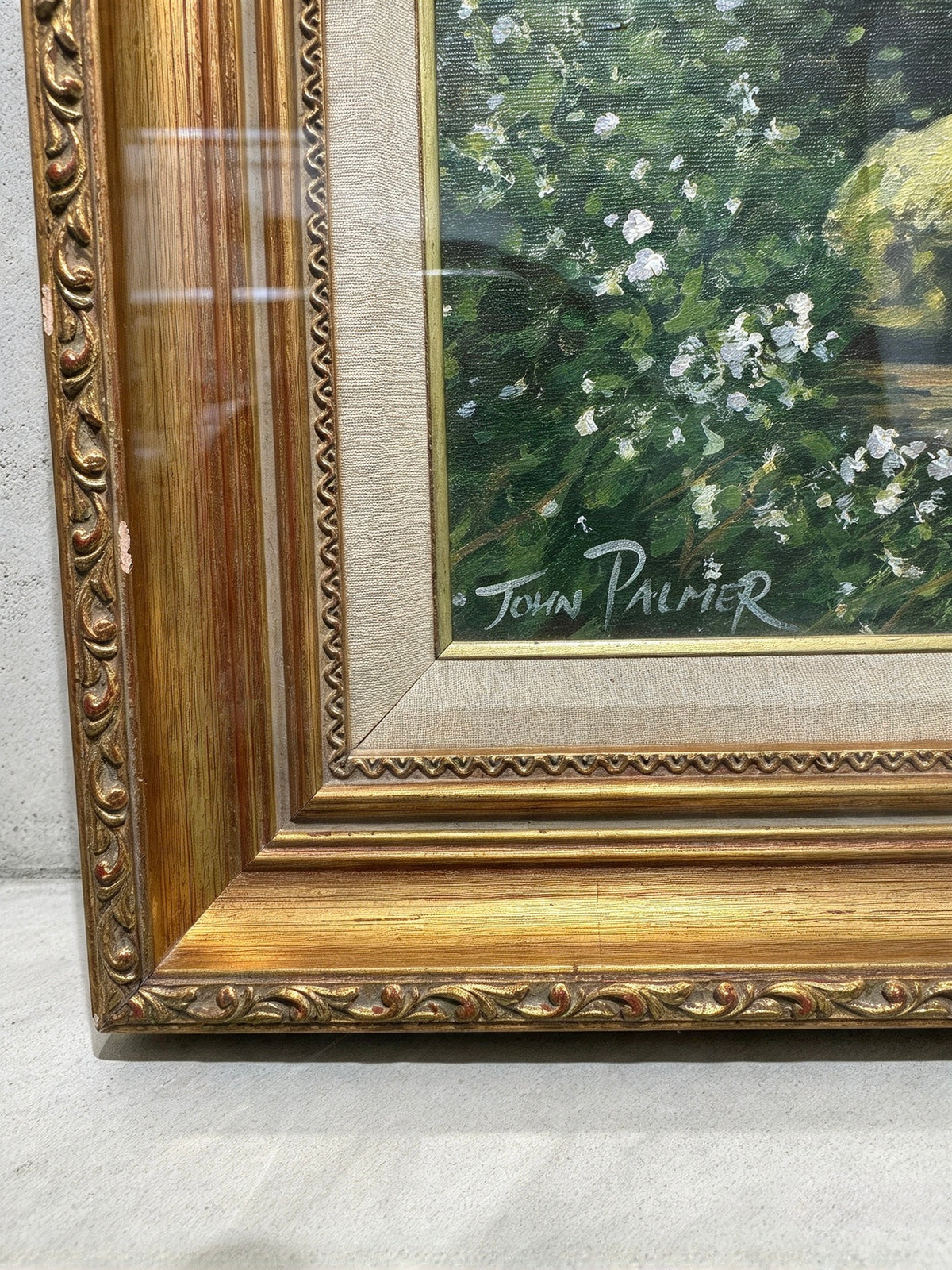 Framed Oil On Canvas British Painter John Palmer