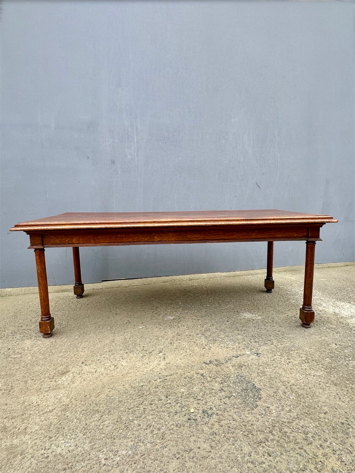 Late 1800s Large English Oak Table