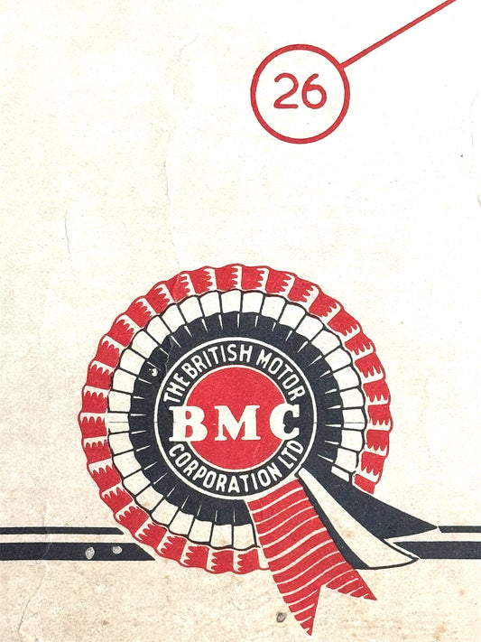 B.M.C. British Motor Corporation Educational Poster Circa 1950s