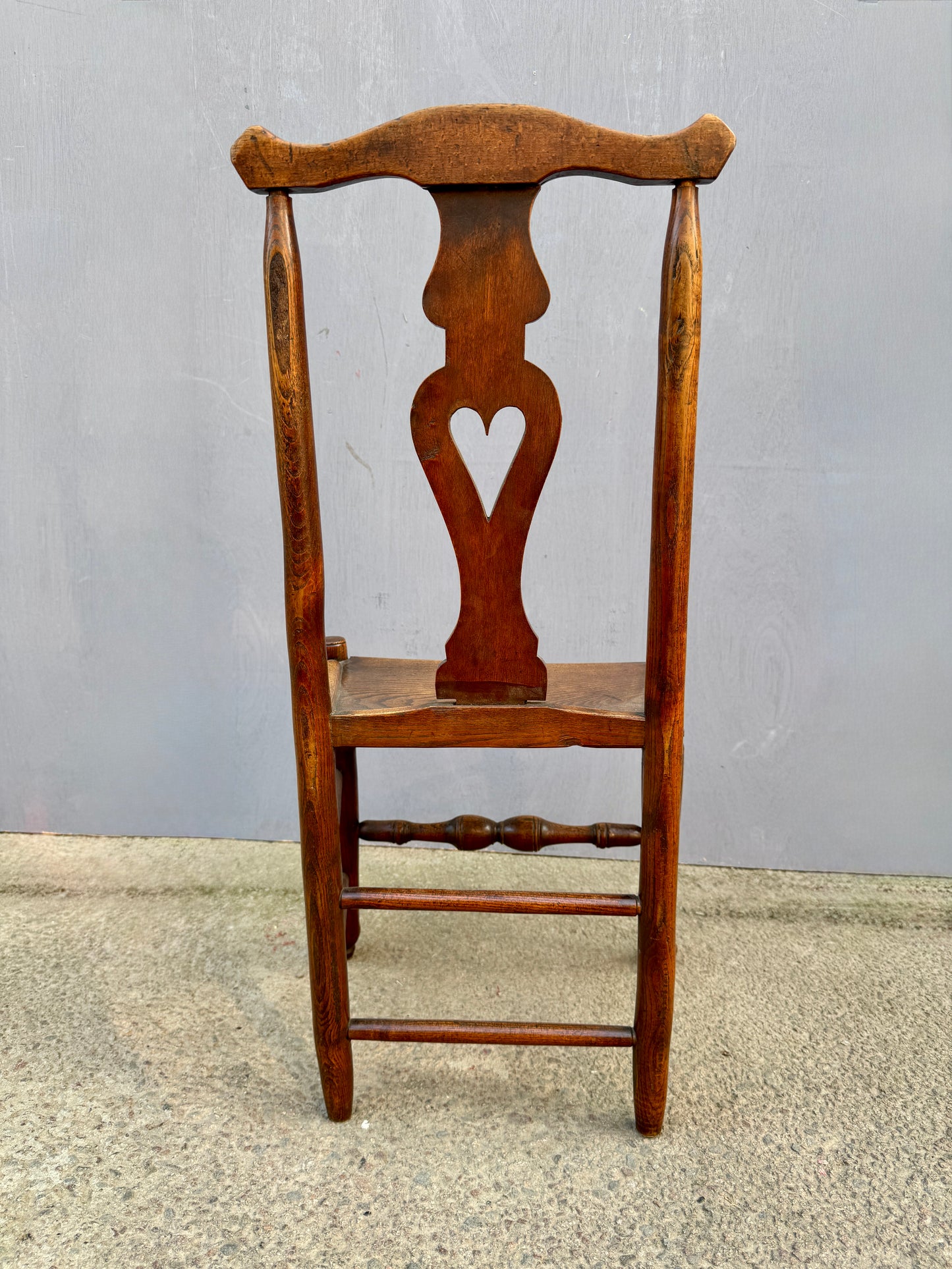Set Of 4 Elm Side Chairs Circa Early1800s