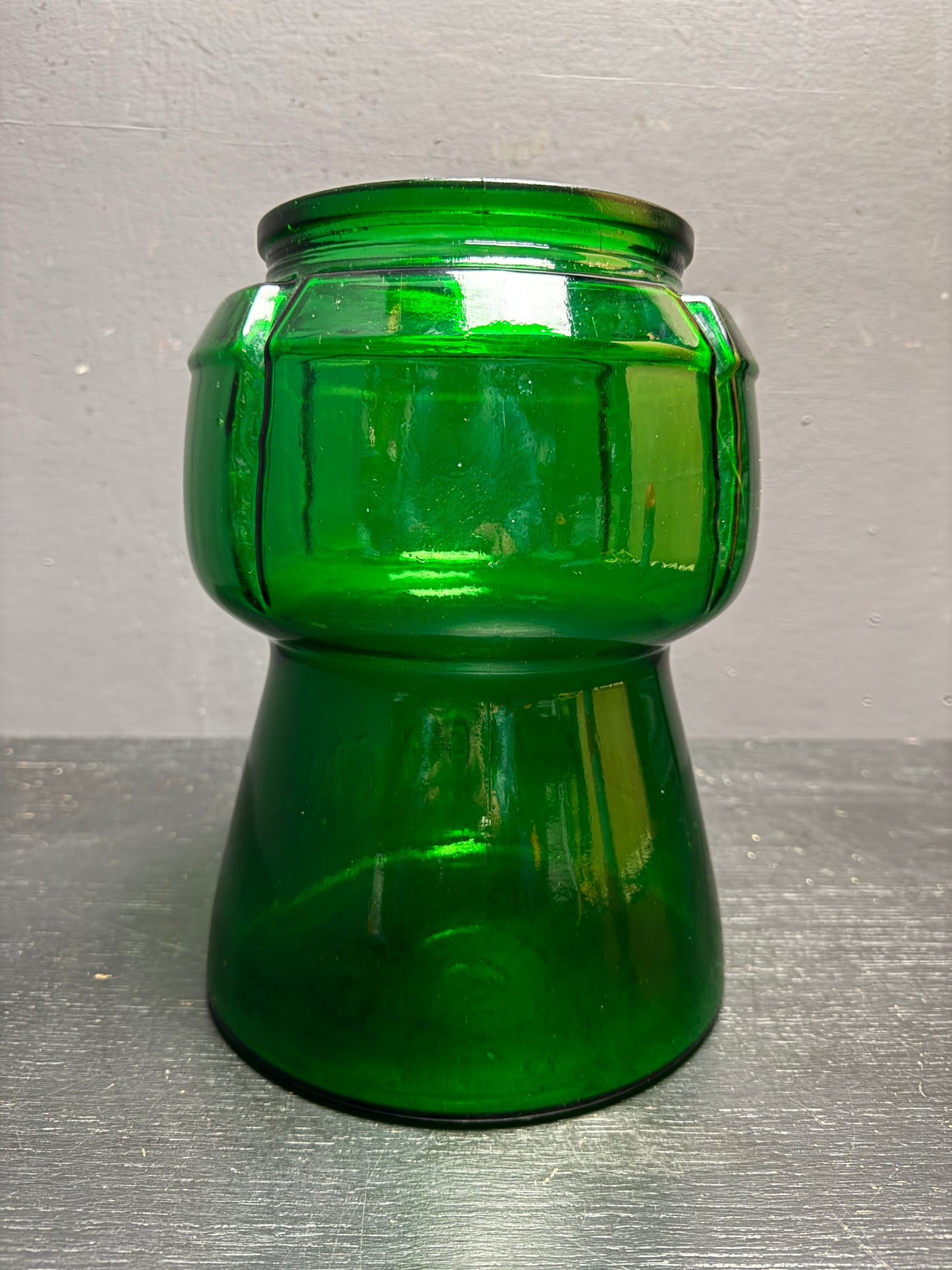 Italian Pressed Glass Cork Shaped Champagne Bucket Circa 1970s