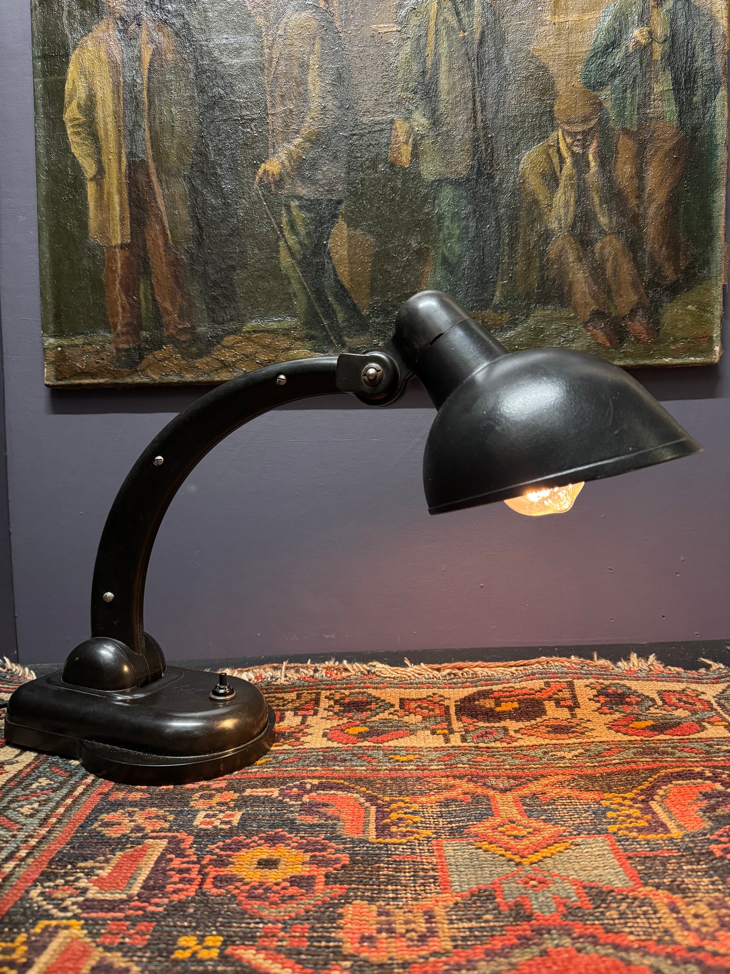1940s USSR Version Sigma Bakelite Table Lamp By Christian Dell For Heinrich Römmler