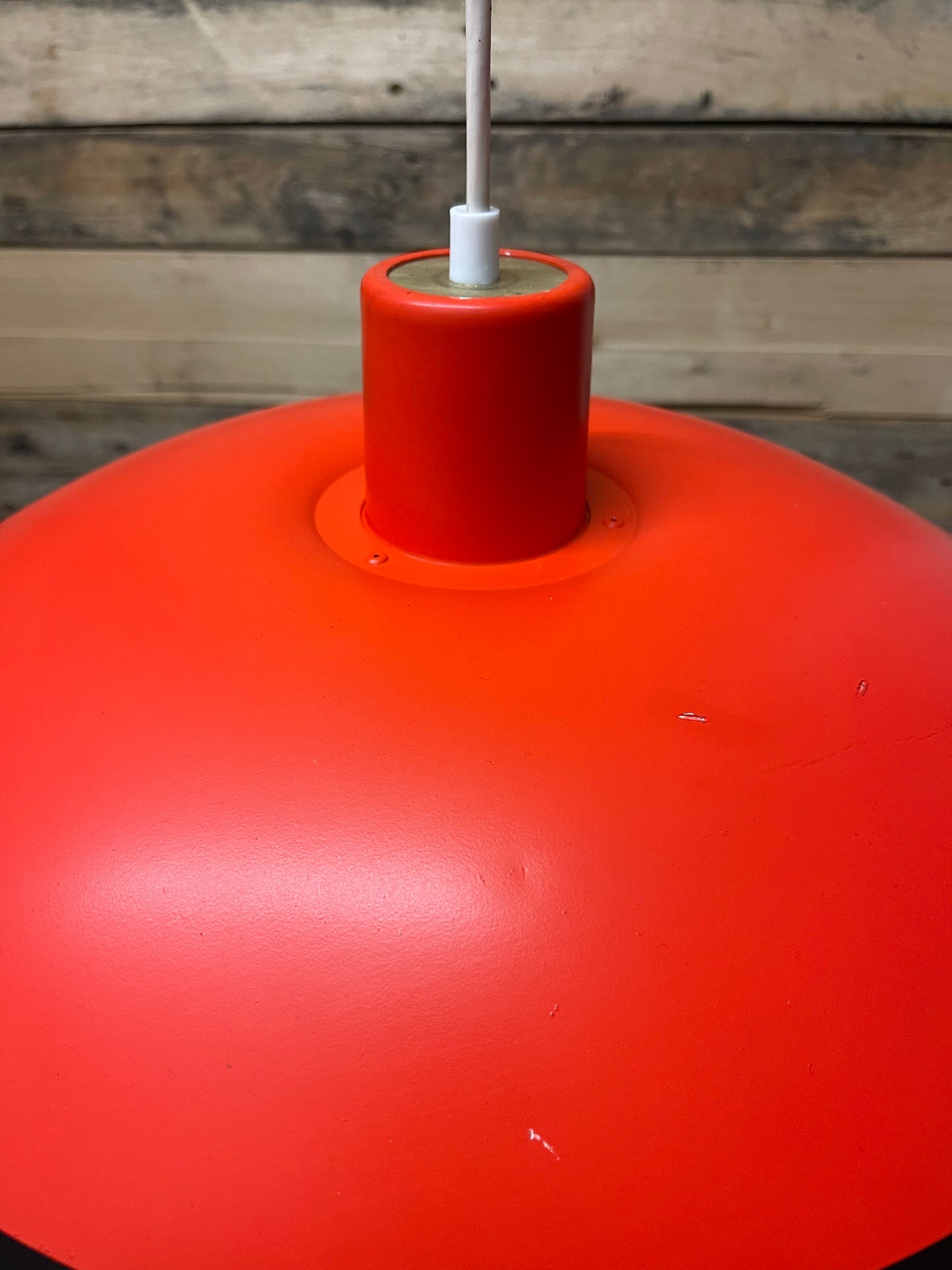 1960s Orange Model PH4 Pendant Light By Louis Poulson