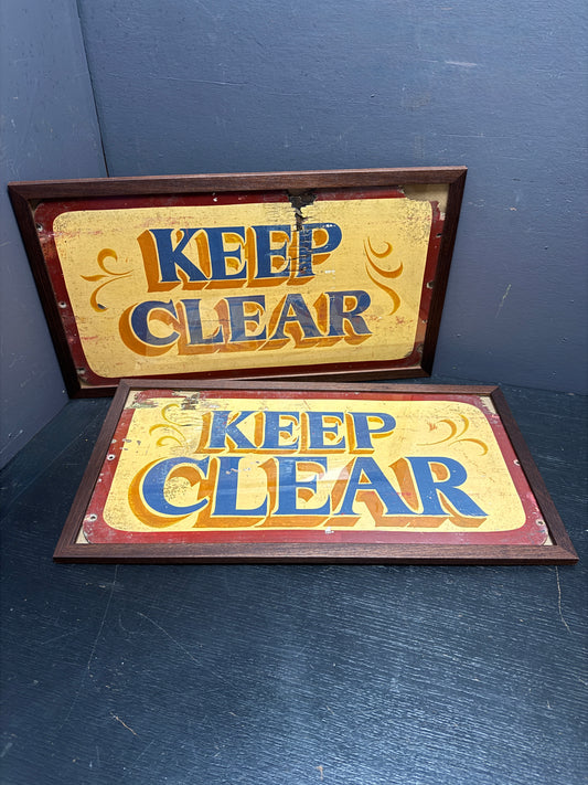 KEEP CLEAR Fun Fair Signs By Michael Rule