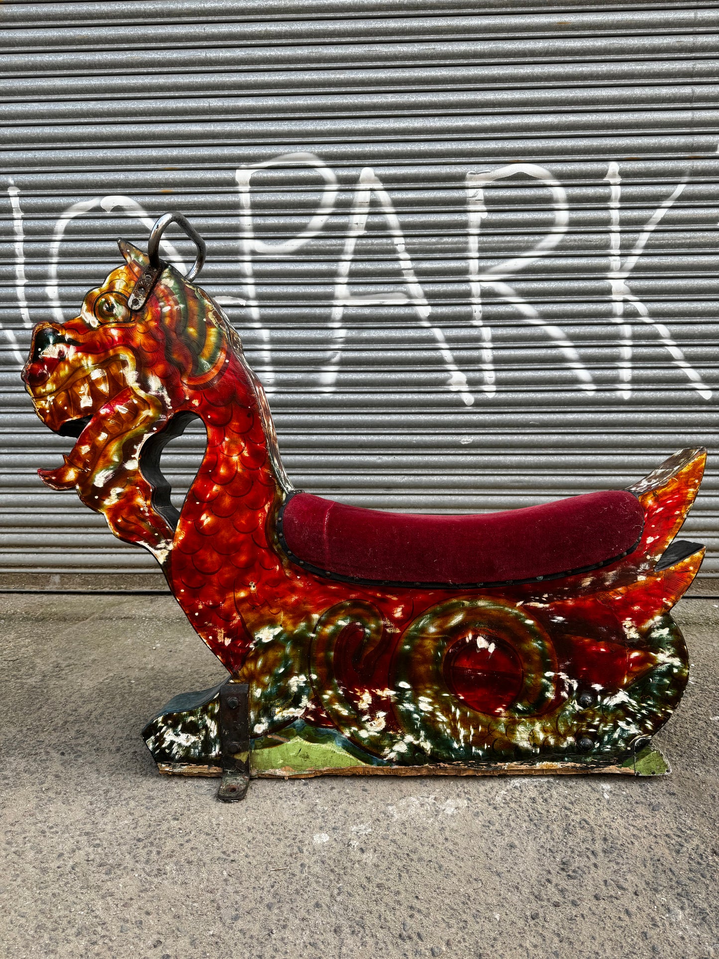 Early 1900s Fairground Art Carousel Dragon By Orton & Spooner
