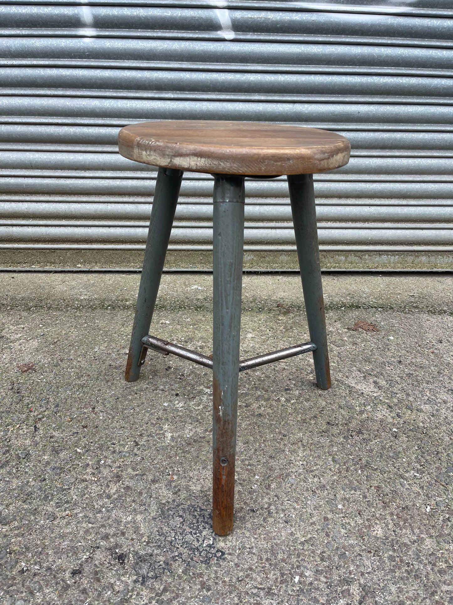 1950s East German Bemefe Work Stool Post War Rowac