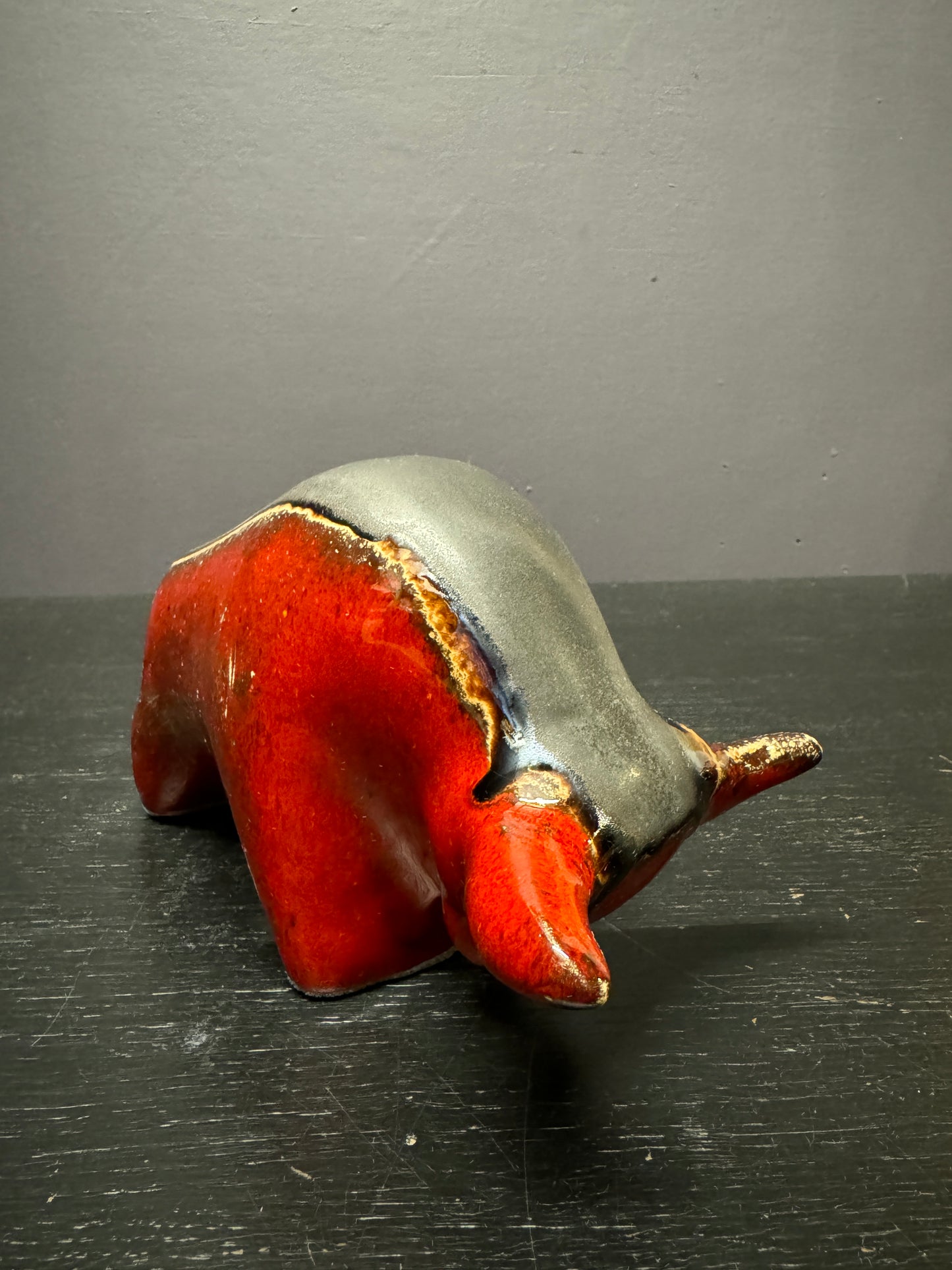 Otto Keramik Classic Ceramic Bull West German Pottery Fat Lava