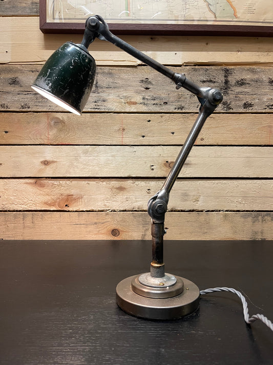 Rare 1930s Small Size Task Lamp By John Dugdill & Co