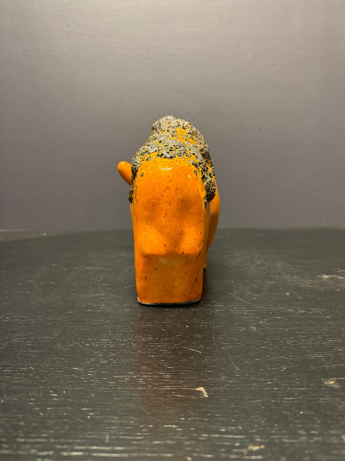Otto Keramik Large Ceramic Bison West German Pottery Fat Lava