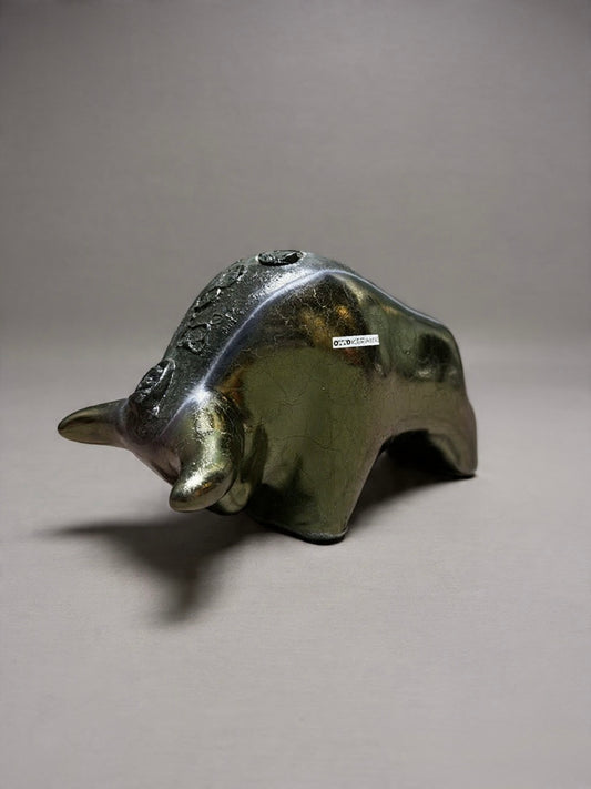 Otto Keramik Classic Ceramic Bull West German Pottery Fat Lava