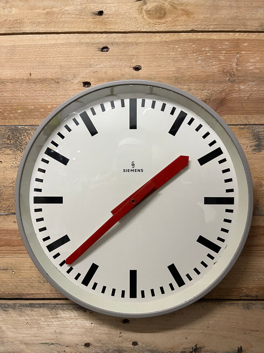 1970's German Industrial Factory / Office Clocks By Siemens