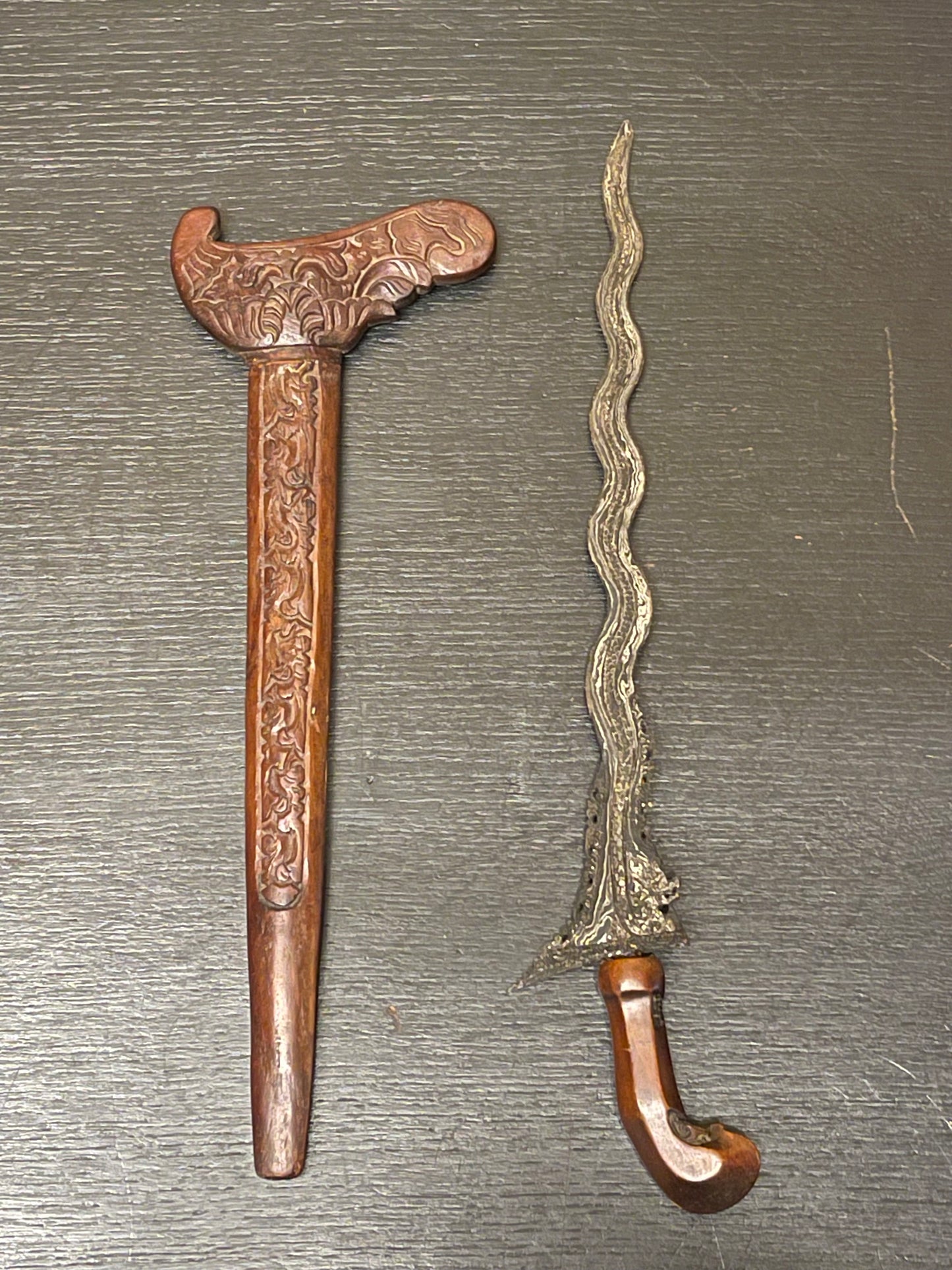 Beautiful Surakarta Kris Luk 11 Java Indonisia Circa 1890s