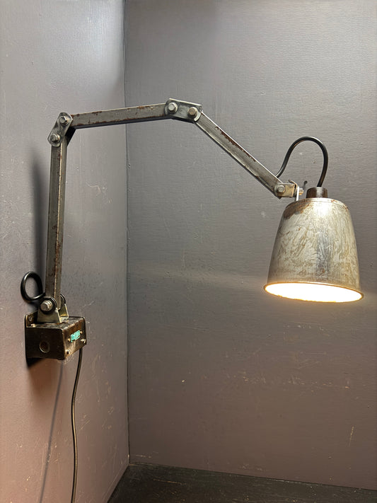 1950s Industrial Wall Lamp By MEMLITE