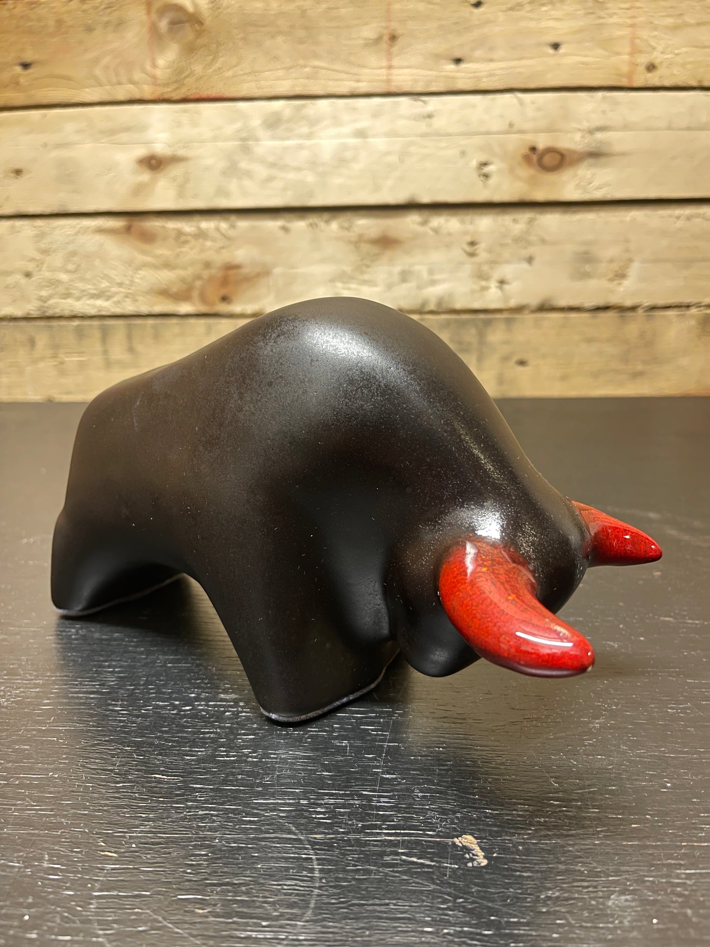 Otto Keramik Classic Ceramic Bull West German Pottery Fat Lava