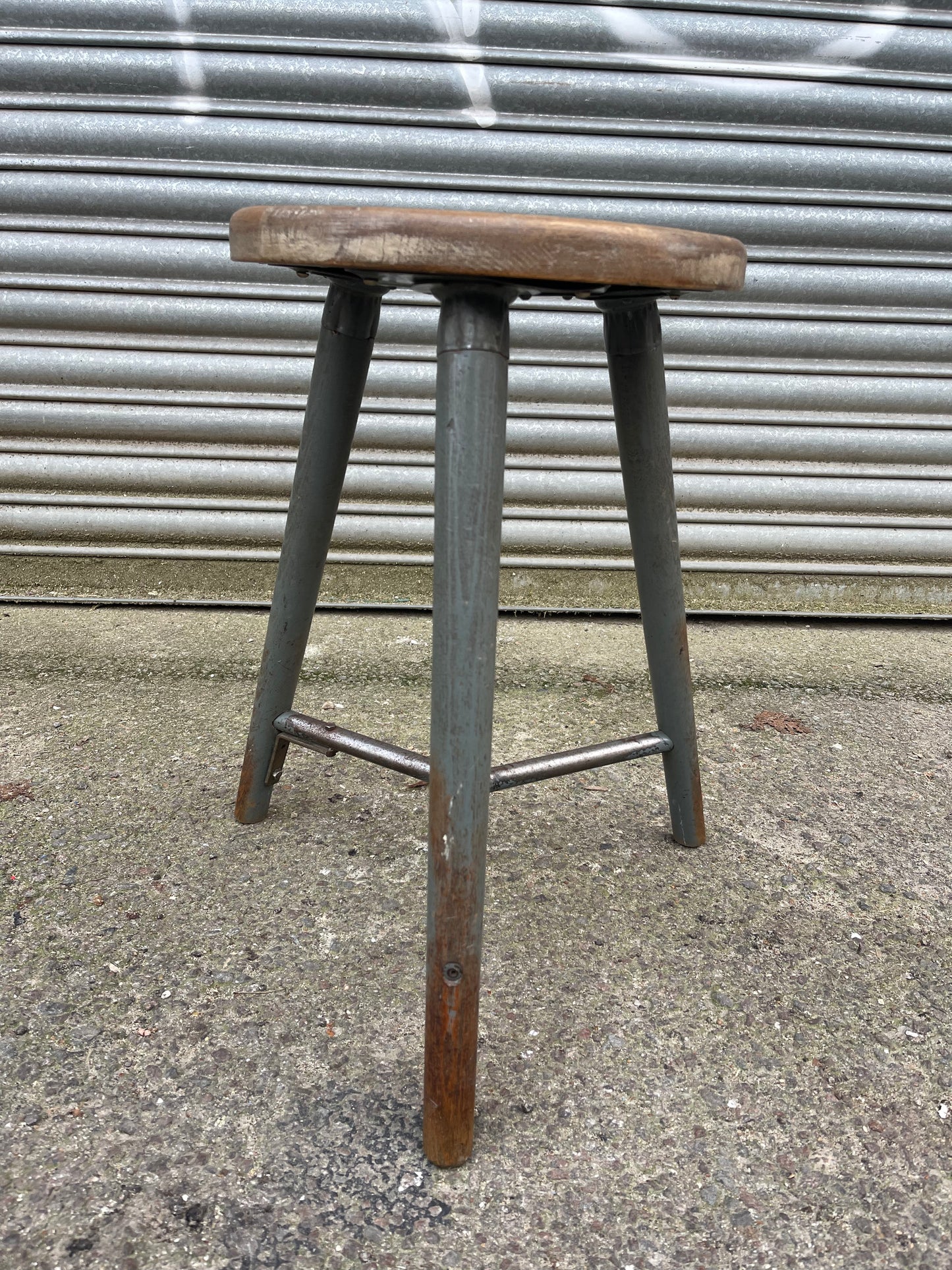 1950s East German Bemefe Work Stool Post War Rowac