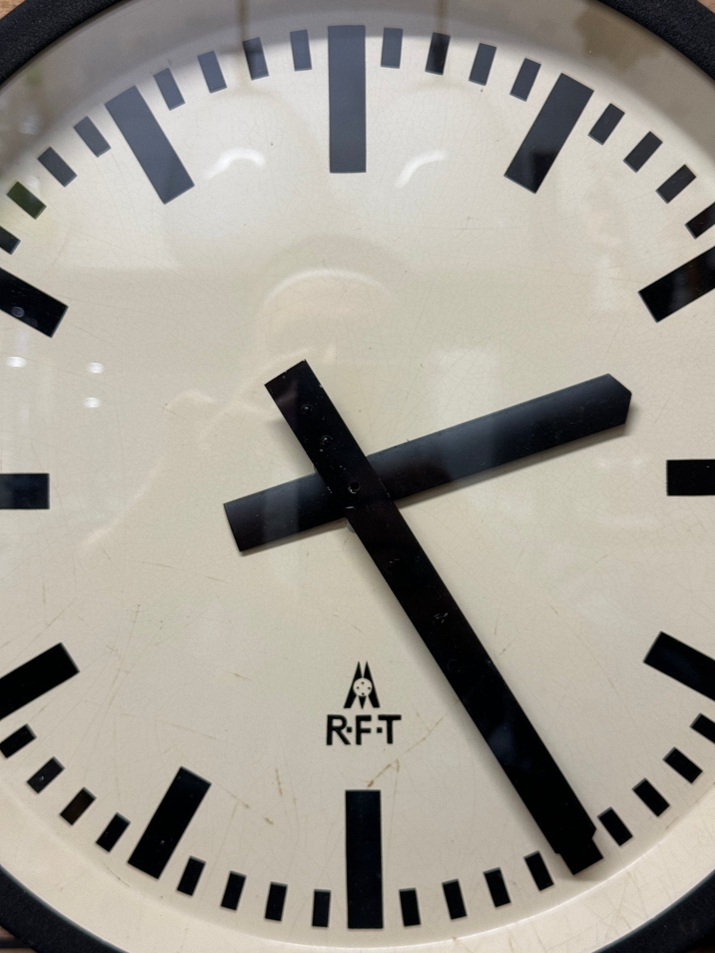 1950s East German Industrial Factory Clock By RFT