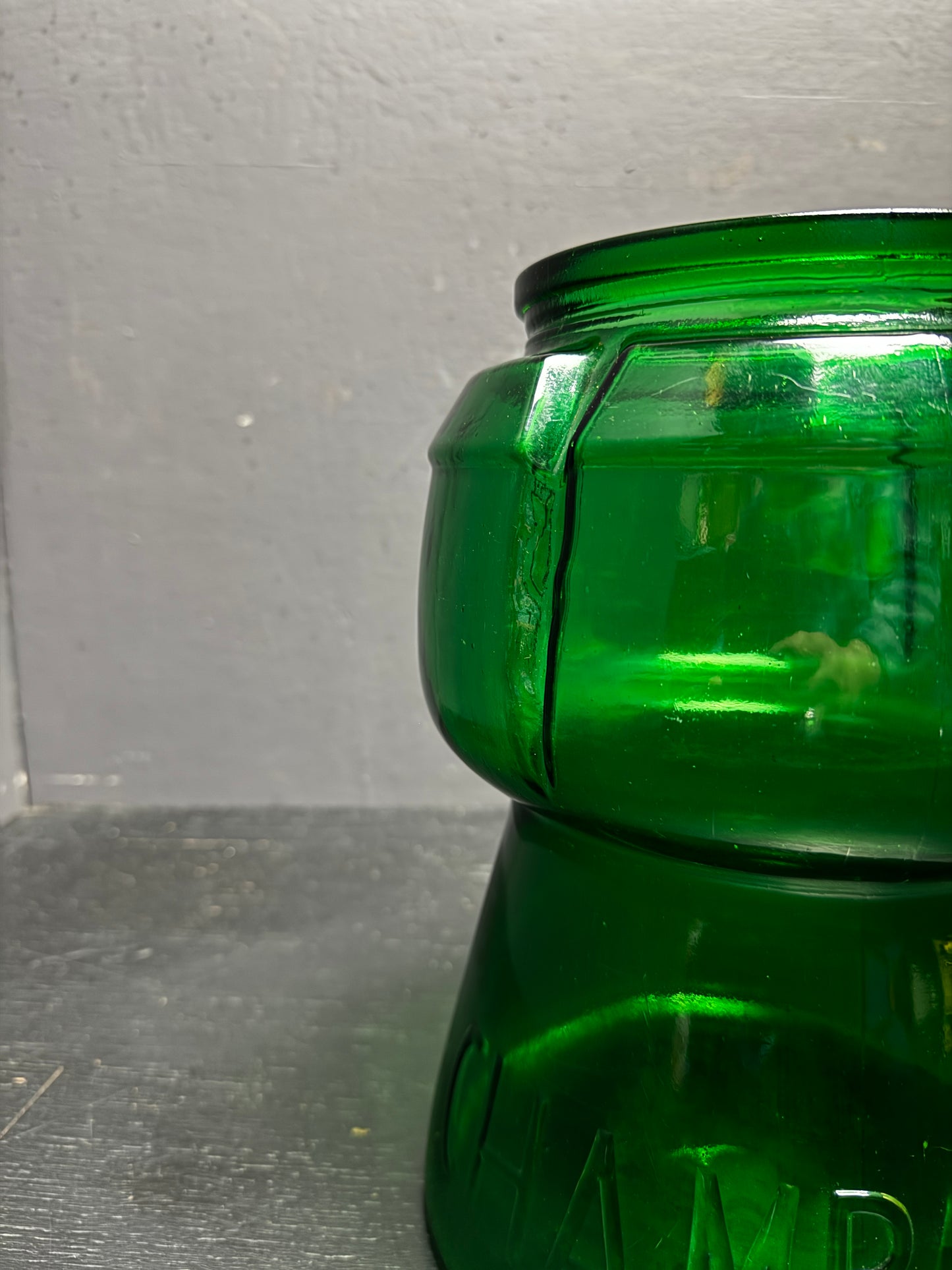 Italian Pressed Glass Cork Shaped Champagne Bucket Circa 1970s