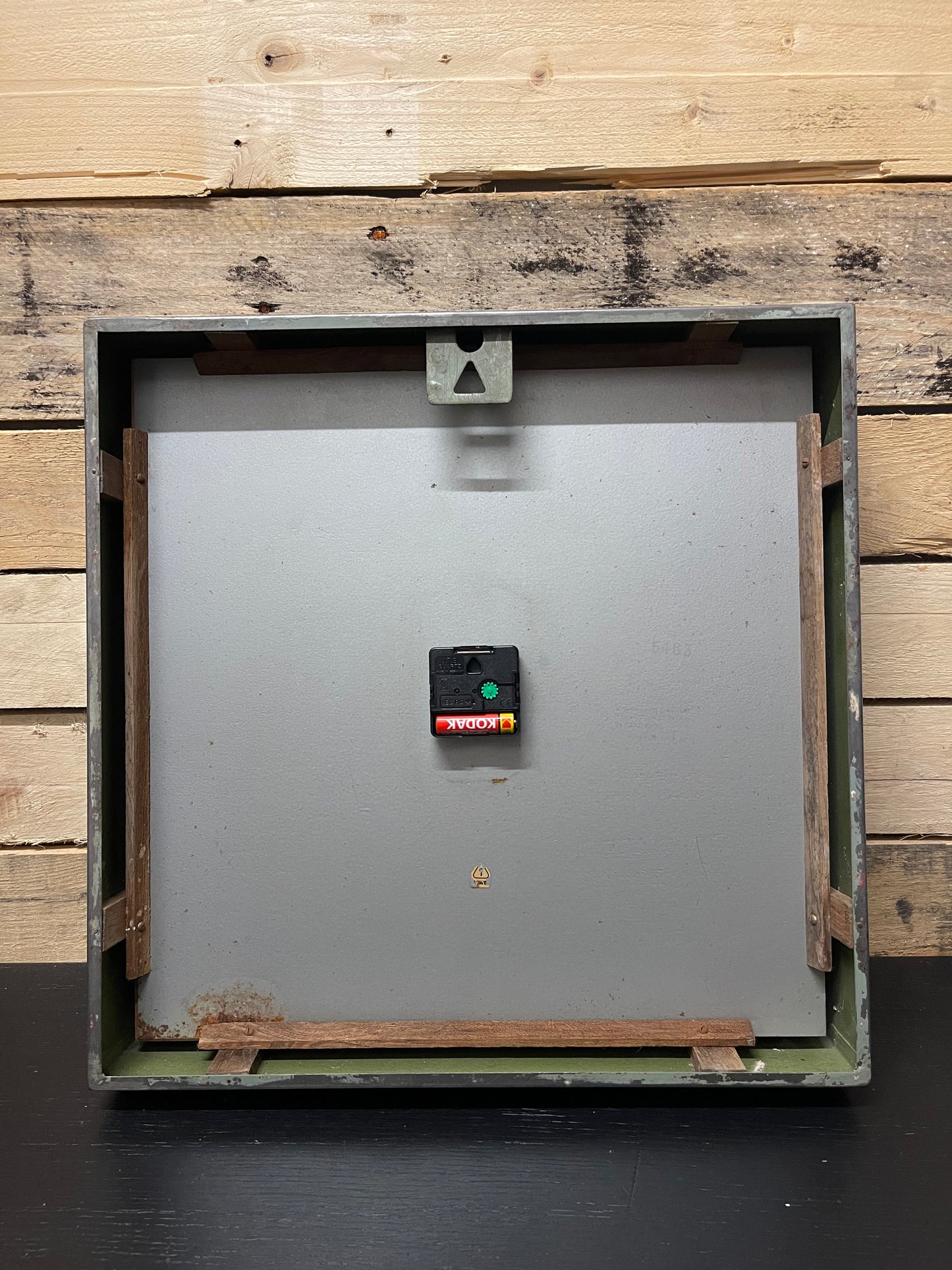 Large 1950's East German Industrial Factory Clocks By Elfema