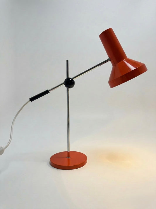 1970s German Retro Orange Table Lamp