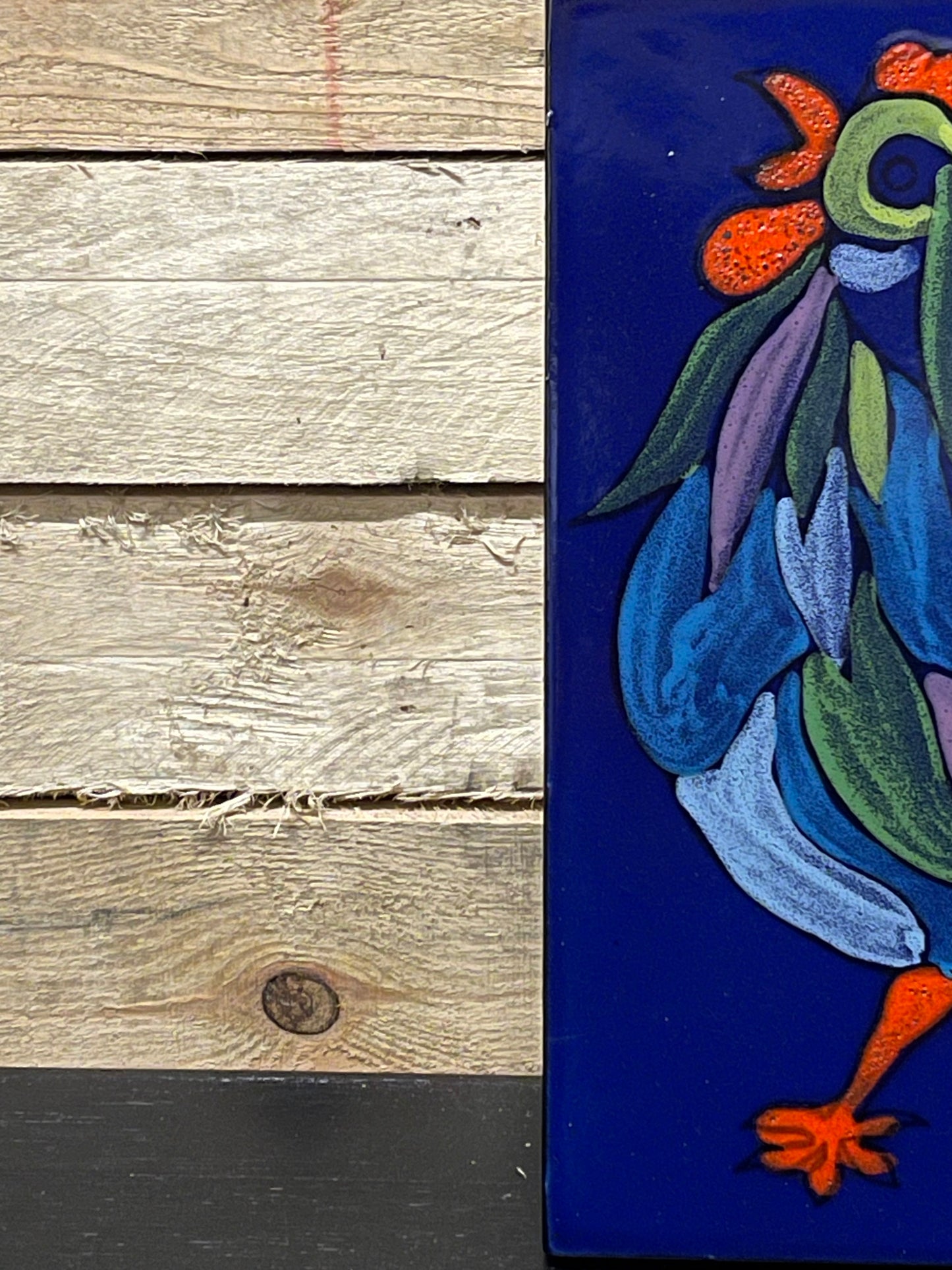1970s West German Pottery Fat Lava Wall Tile By Ruscha Art