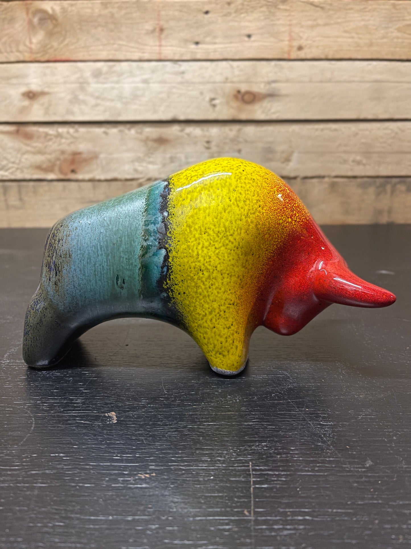 Otto Keramik Classic Ceramic Bull West German Pottery Fat Lava