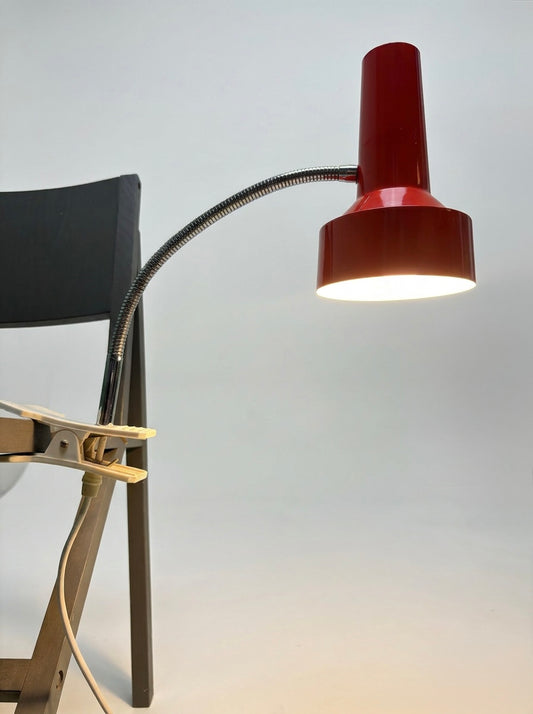 1970s Bright Orange Clamp Lamps Germany