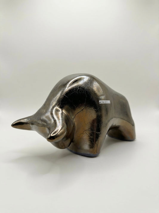 Otto Keramik Classic Ceramic Bull West German Pottery Fat Lava