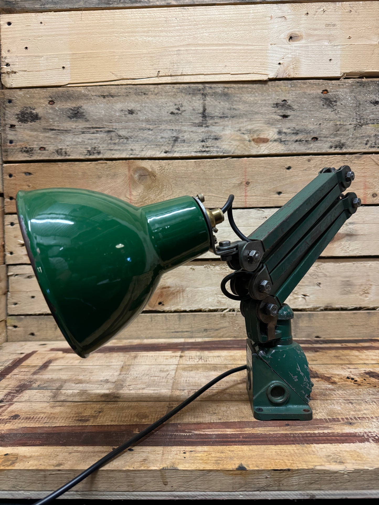 1930s Wall / Worktop Industrial Task Lamp By EDL.