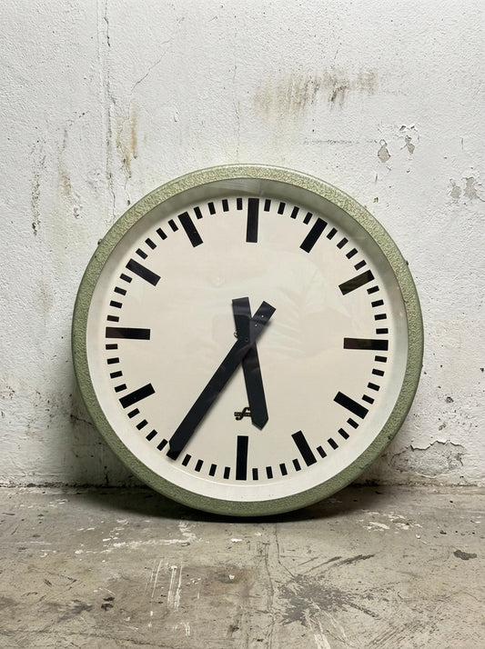 1960's East German Industrial Factory / Office Clocks By Elfema