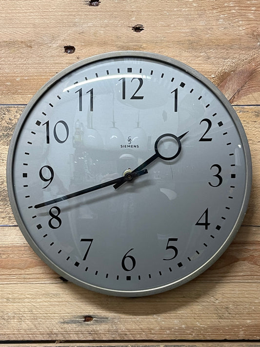 1960's German Industrial Factory / Office Clocks By Peter Behrens For Siemens