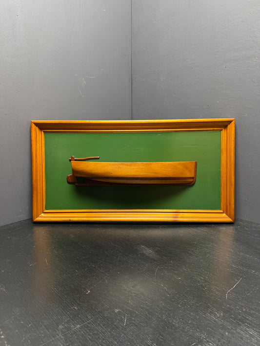 Hand Made Boat Makers Diorama Circa 1980s