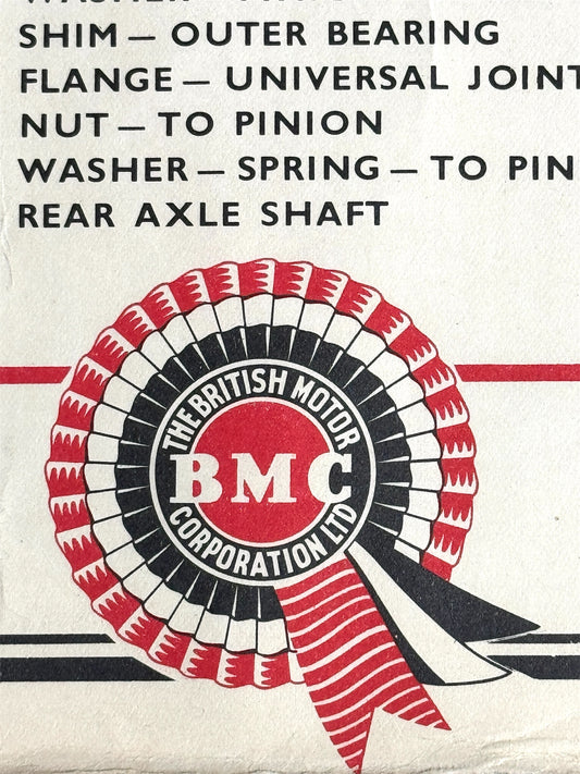 B.M.C. British Motor Corporation Educational Poster Circa 1950s