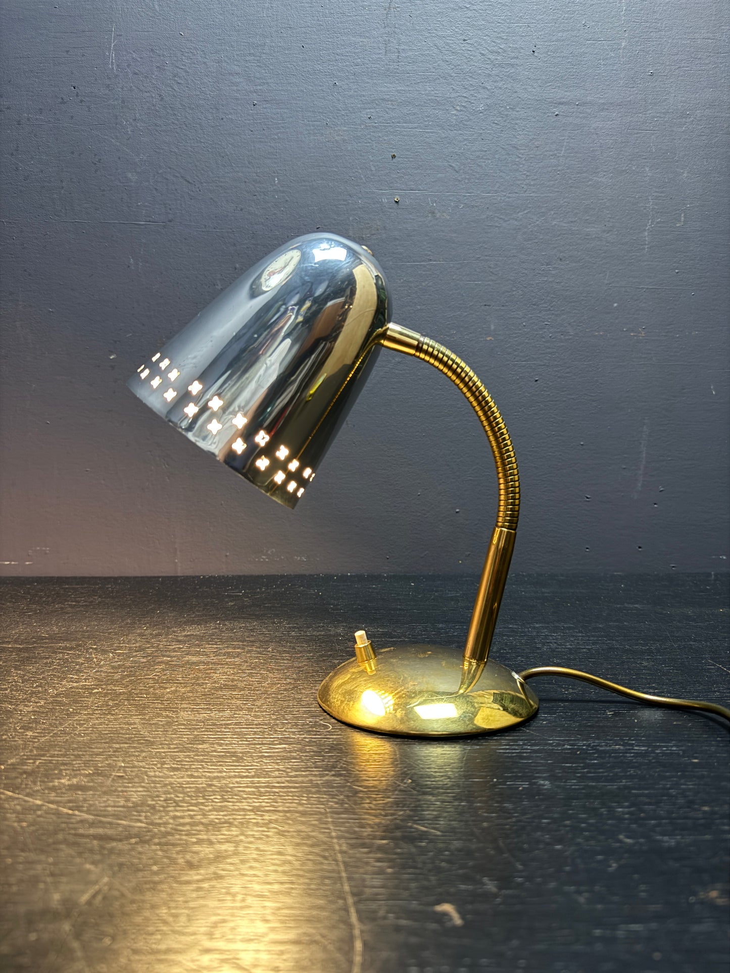 1960s Goose Neck Table Lamp By Mathieu Mategot