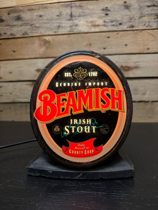1980s Beamish Irish Stout Advertising Bar Light