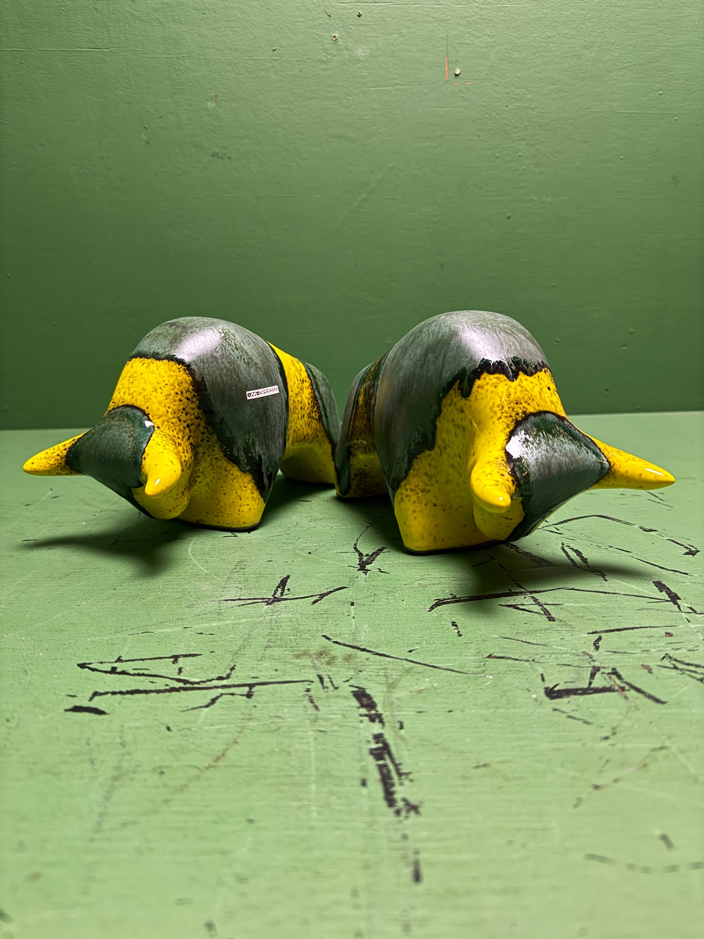 Otto Keramik Classic Ceramic Bull West German Pottery Fat Lava