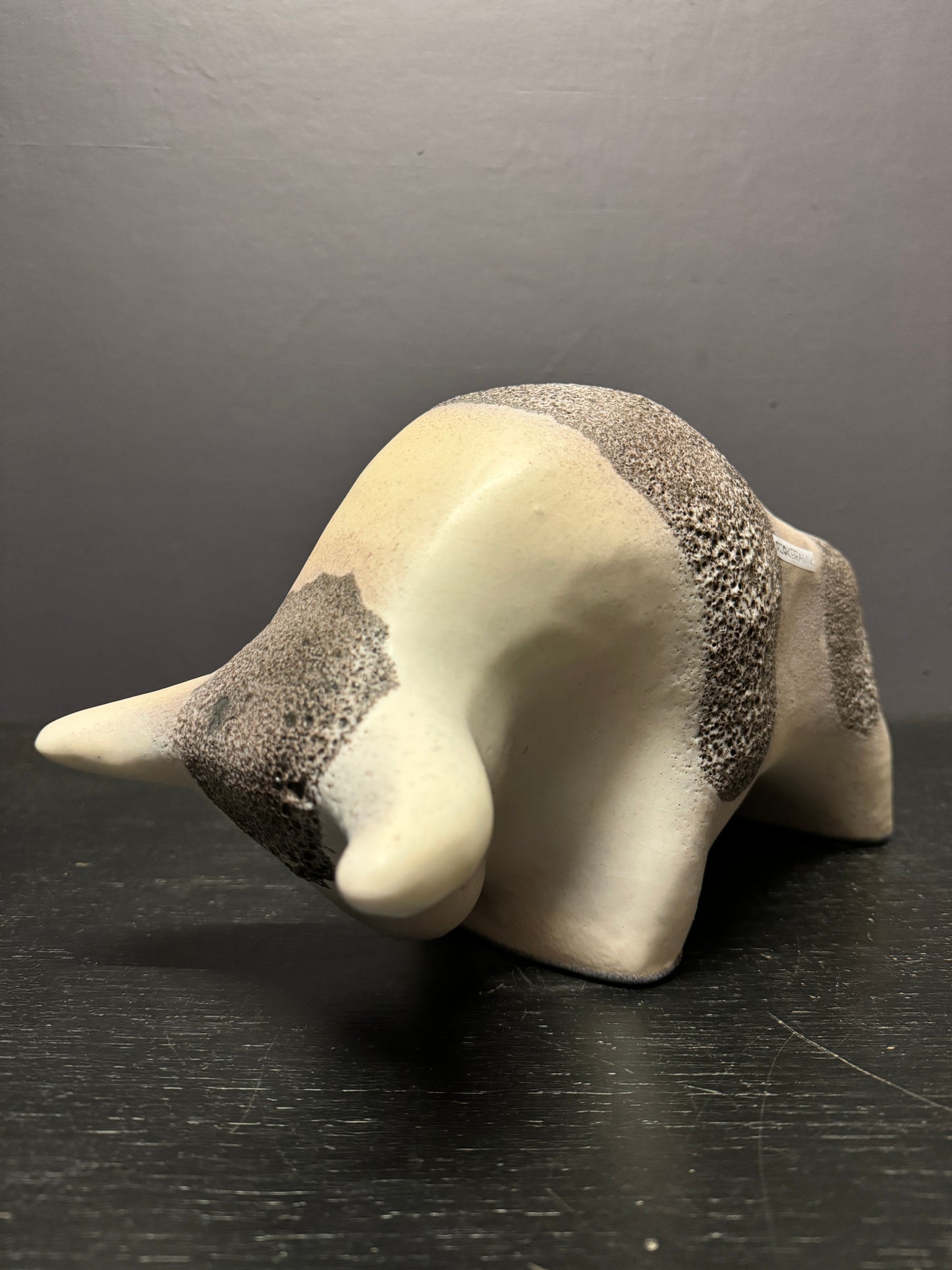 Otto Keramik Large Ceramic Bull West German Pottery Fat Lava