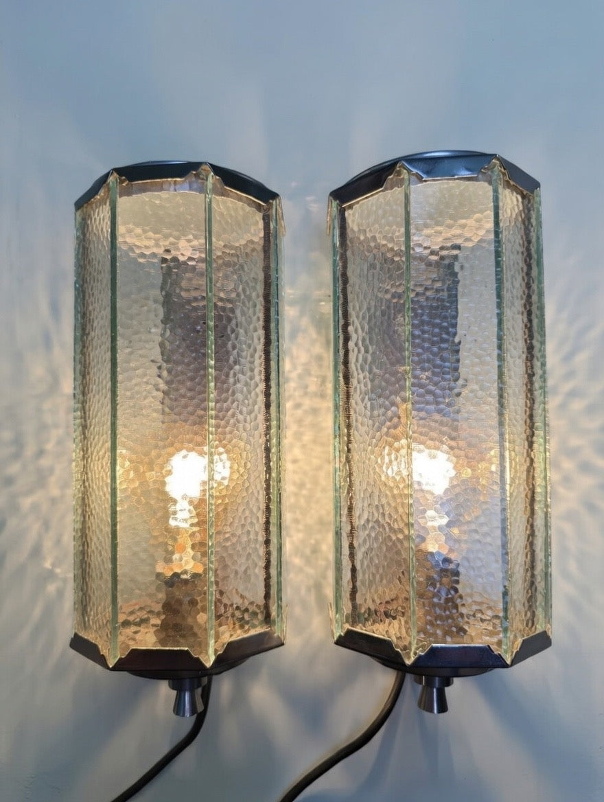 1930s Pair Of Art Deco Wall Lights
