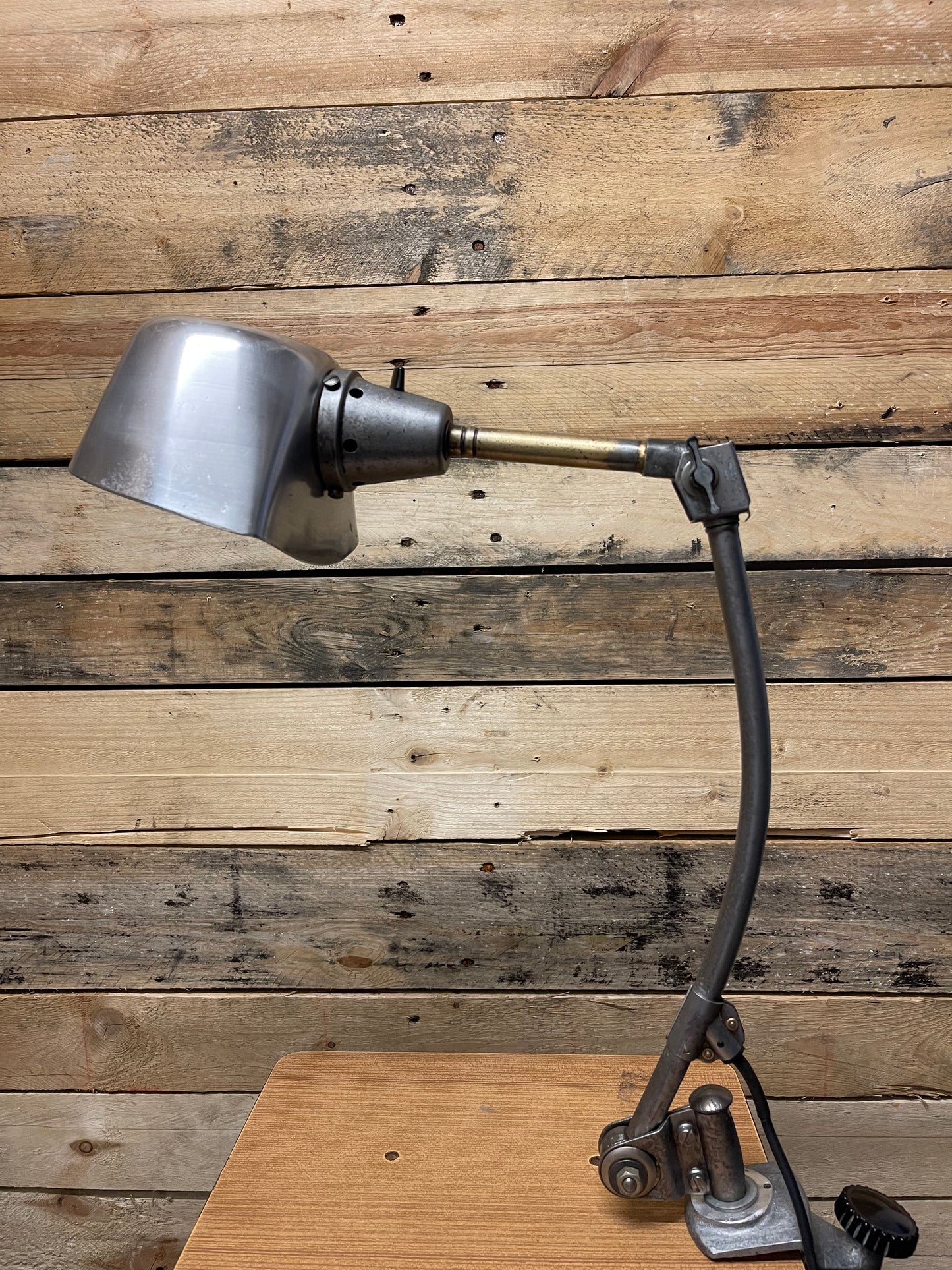 Rare 1930s Clamp On Task Lamp By Curt Fischer For Midgard