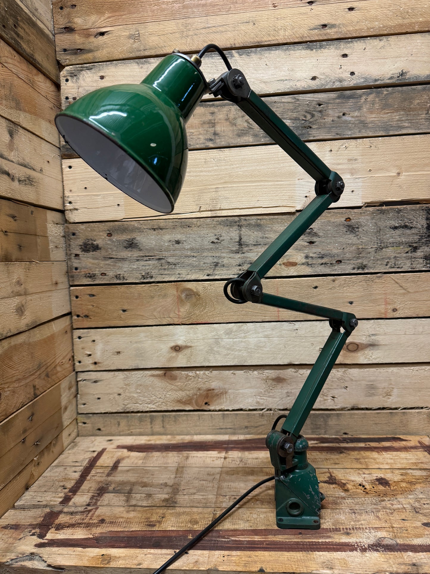 1930s Wall / Worktop Industrial Task Lamp By EDL.