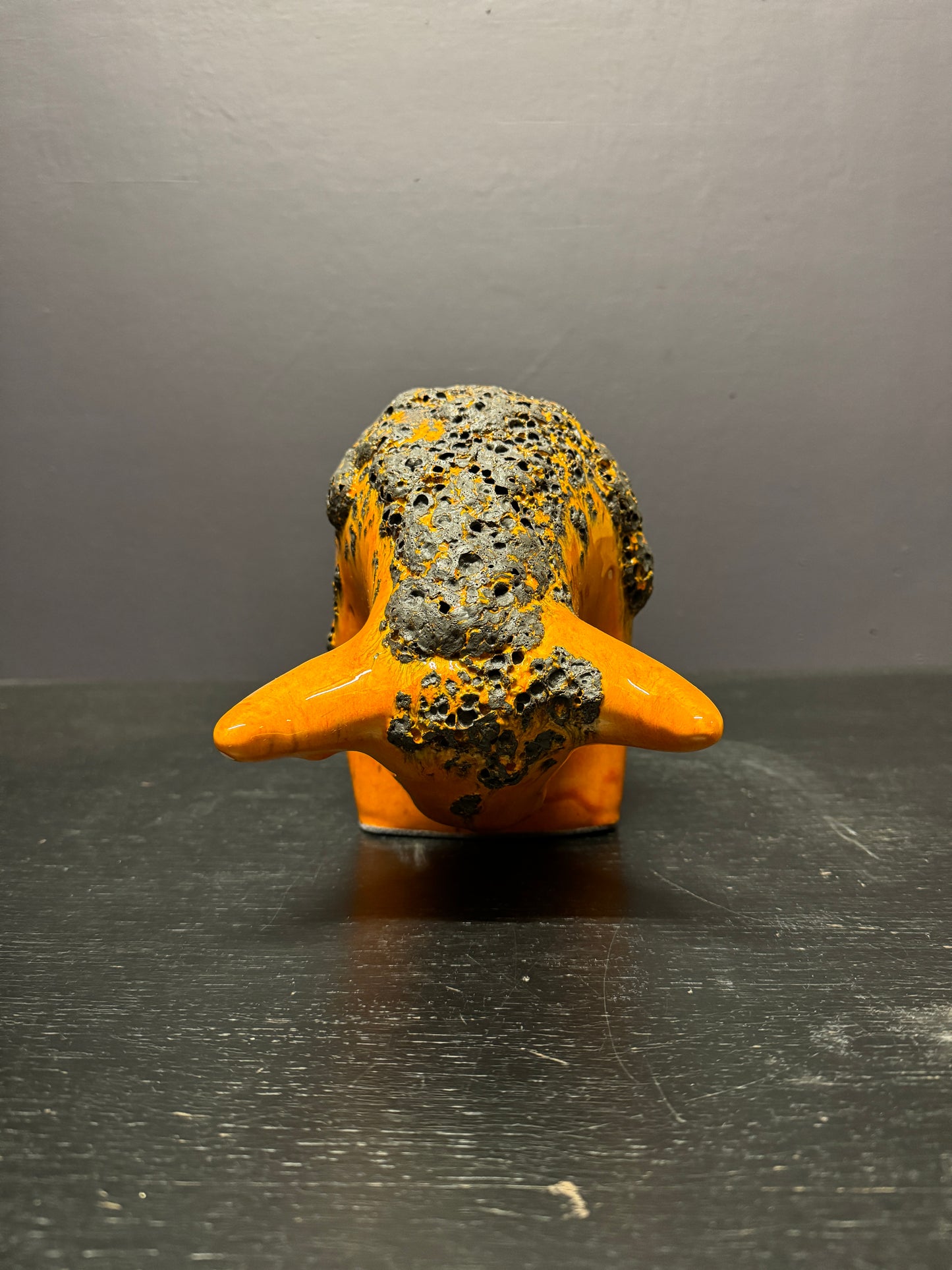 Otto Keramik Large Ceramic Bull West German Pottery Fat Lava